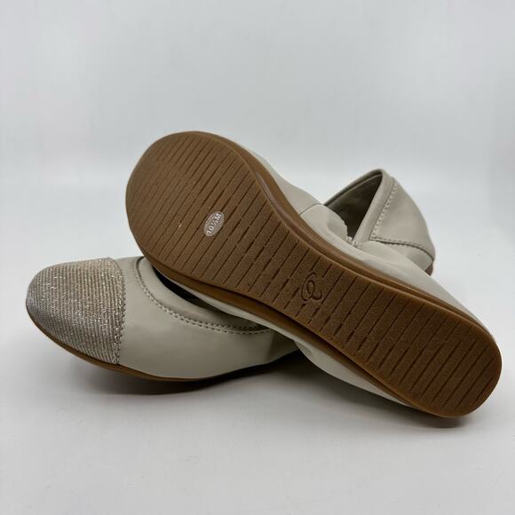 Easy Spirit Gessica Flats e360 Collection Women's 10.5M Cream/Glitter Cap Toe - Picture 3 of 8